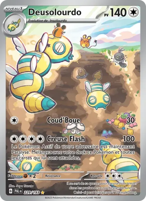 Carte Pokémon Deusolourdo 229/193, extension Évolutions à Paldea