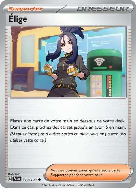 Carte Pokémon Élige 179/193, extension Évolutions à Paldea