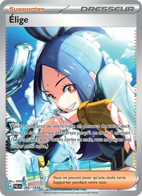 Carte Pokémon Élige 266/193, extension Évolutions à Paldea