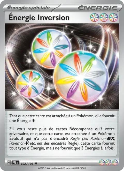 Carte Pokémon Énergie Inversion 192/193, extension Évolutions à Paldea