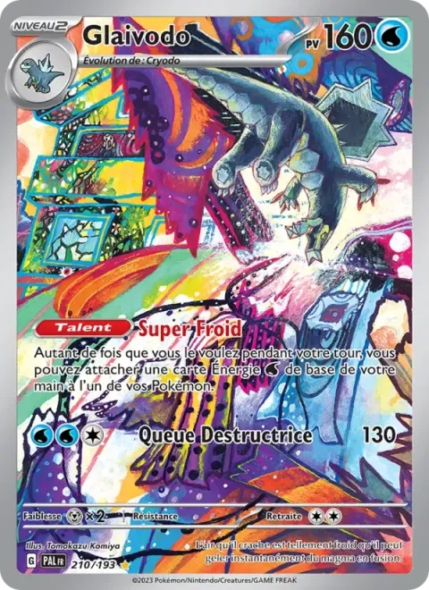 Carte Pokémon Glaivodo 210/193, extension Évolutions à Paldea