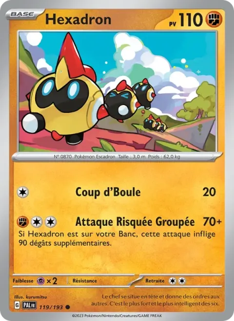 Carte Pokémon Hexadron 119/193, extension Évolutions à Paldea