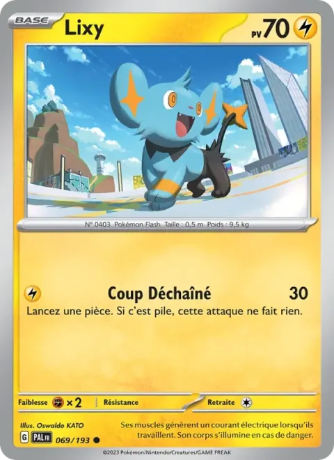 Carte Pokémon Lixy 069/193, extension Évolutions à Paldea