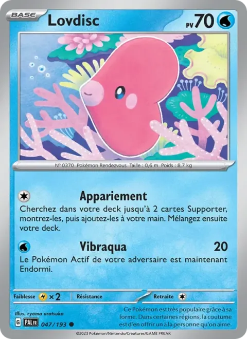 Carte Pokémon Lovdisc 047/193, extension Évolutions à Paldea