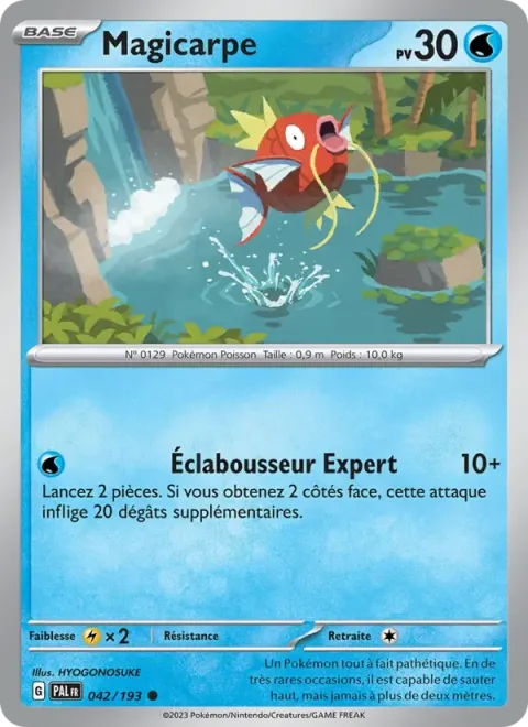 Carte Pokémon Magicarpe 042/193, extension Évolutions à Paldea
