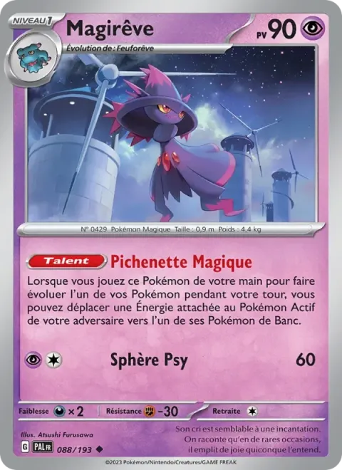 Carte Pokémon Magirêve 088/193, extension Évolutions à Paldea