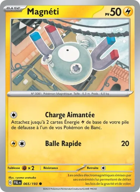 Carte Pokémon Magnéti 065/193, extension Évolutions à Paldea
