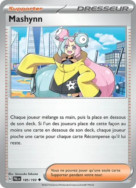 Carte Pokémon Mashynn 185/193, extension Évolutions à Paldea