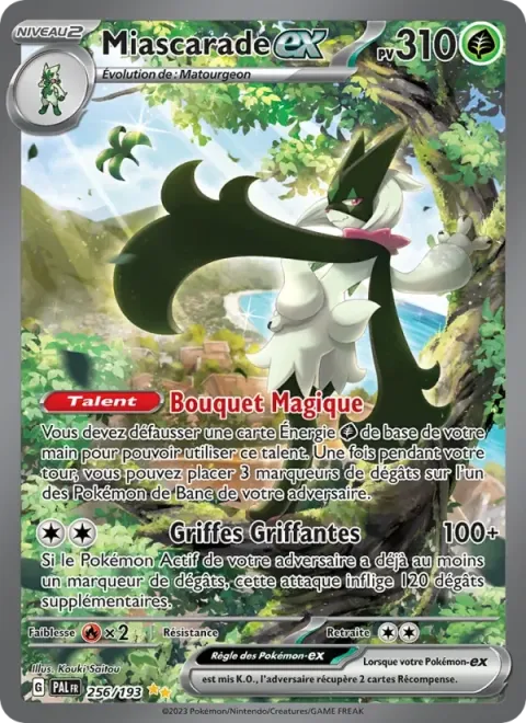 Carte Pokémon Miascarade-ex 256/193, extension Évolutions à Paldea