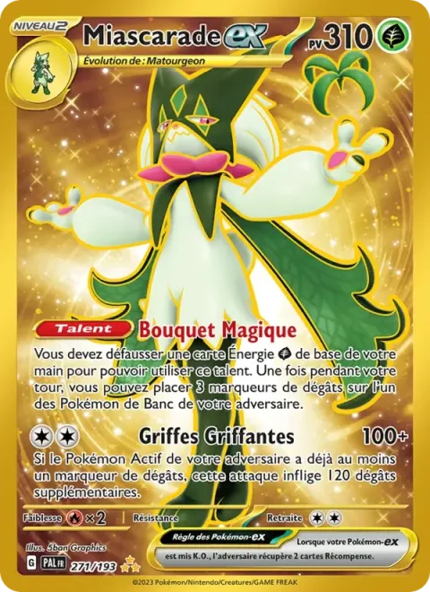 Carte Pokémon Miascarade-ex 271/193, extension Évolutions à Paldea