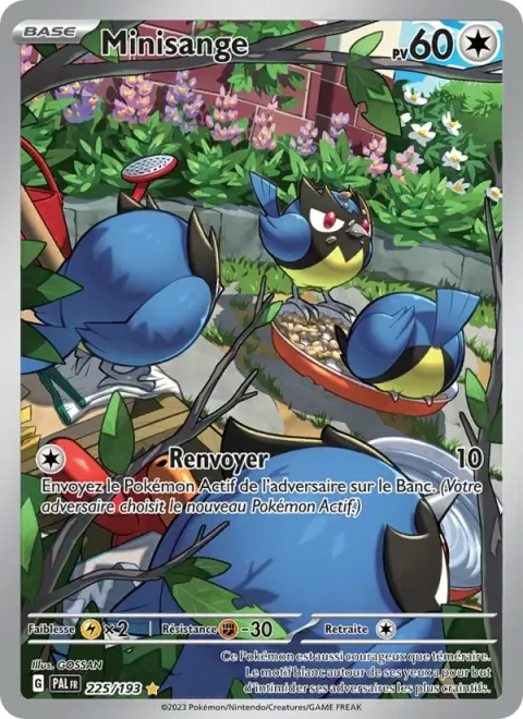 Carte Pokémon Minisange 225/193, extension Évolutions à Paldea