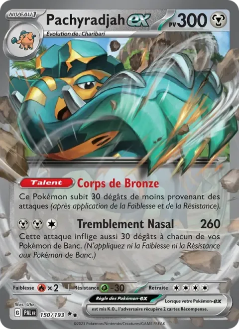 Carte Pokémon Pachyradjah-ex 150/193, extension Évolutions à Paldea