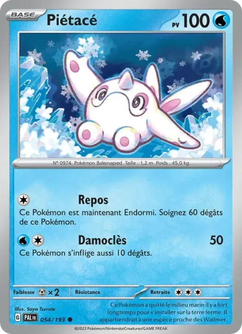 Carte Pokémon Piétacé 054/193, extension Évolutions à Paldea