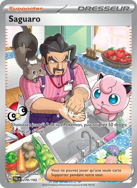 Carte Pokémon Saguaro 270/193, extension Évolutions à Paldea