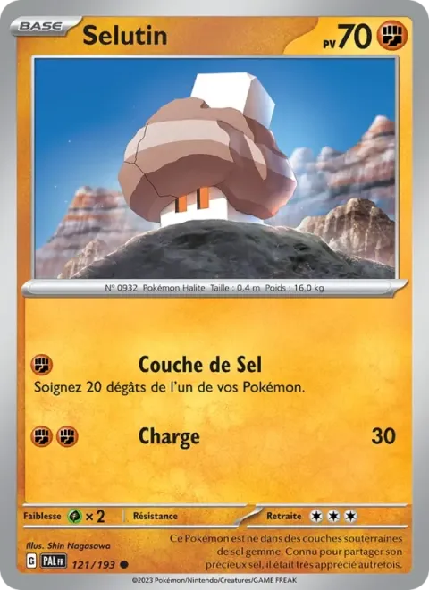 Carte Pokémon Selutin 121/193, extension Évolutions à Paldea