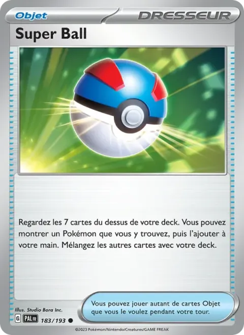 Carte Pokémon Super Ball 183/193, extension Évolutions à Paldea