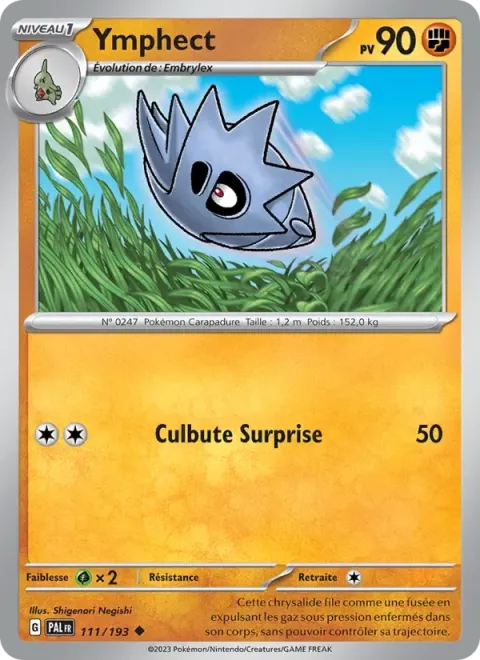Carte Pokémon Ymphect 111/193, extension Évolutions à Paldea