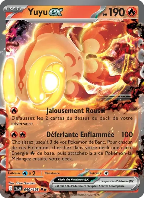 Carte Pokémon Yuyu-ex 040/193, extension Évolutions à Paldea