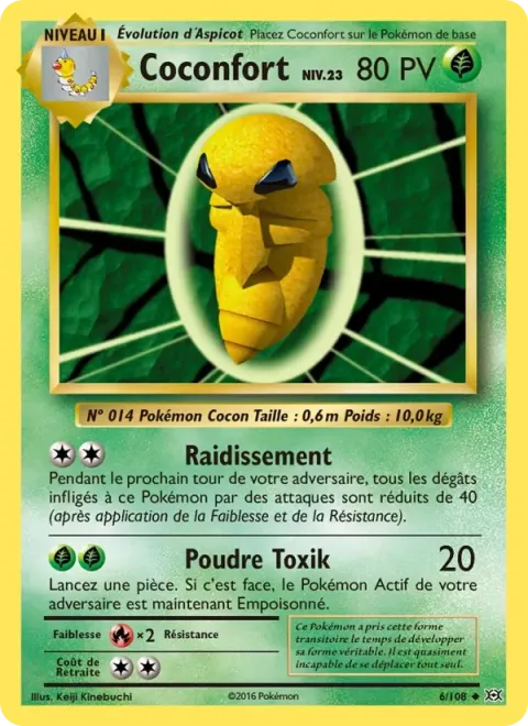 Carte Pokémon Coconfort 006/108, extension Évolutions