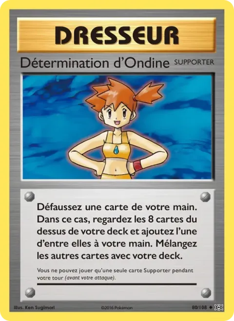 Carte Pokémon Détermination d’Ondine 080/108, extension Évolutions