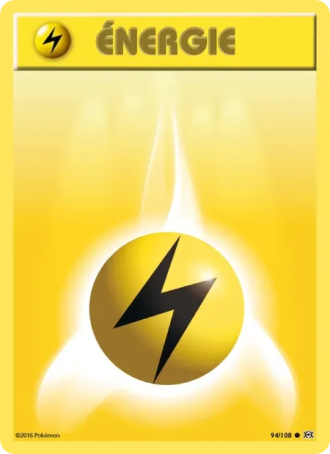 Carte Pokémon Énergie Electrik 094/108, extension Évolutions