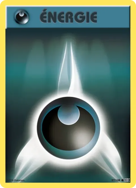 Carte Pokémon Énergie Obscurité 097/108, extension Évolutions