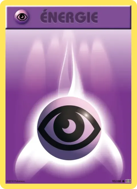 Carte Pokémon Énergie Psy 095/108, extension Évolutions