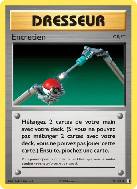 Carte Pokémon Entretien 079/108, extension Évolutions