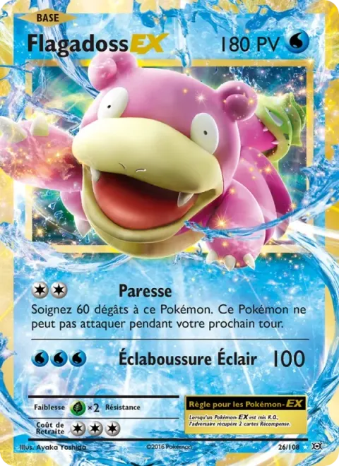 Carte Pokémon Flagadoss EX 026/108, extension Évolutions