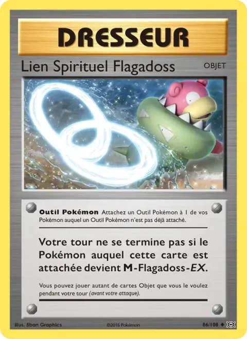 Carte Pokémon Lien Spirituel Flagadoss 086/108, extension Évolutions