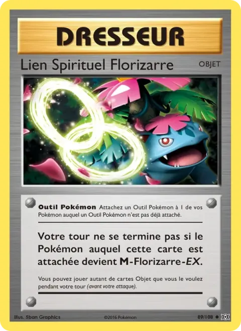 Carte Pokémon Lien Spirituel Florizarre 089/108, extension Évolutions
