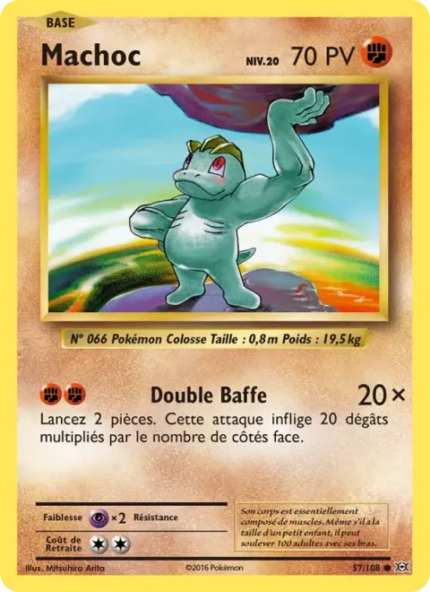 Carte Pokémon Machoc 057/108, extension Évolutions