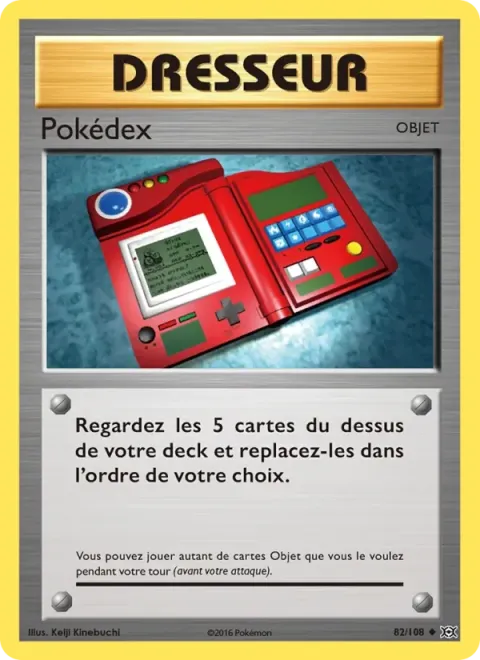 Carte Pokémon Pokédex 082/108, extension Évolutions