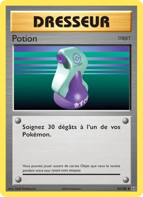 Carte Pokémon Potion 083/108, extension Évolutions