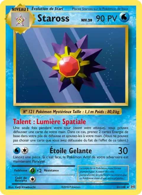 Carte Pokémon Staross 031/108, extension Évolutions