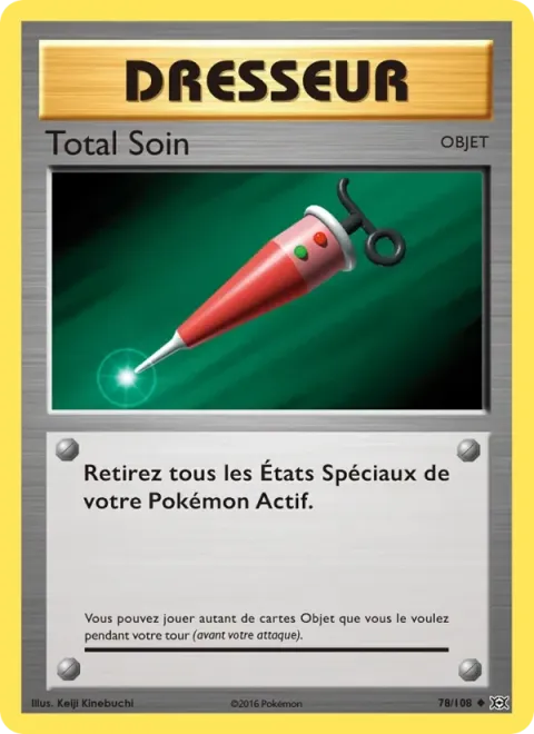 Carte Pokémon Total Soin 078/108, extension Évolutions