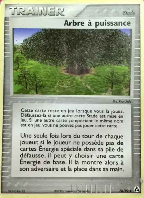 Carte Pokémon Arbre à puissance 076/092, extension EX Créateurs de légendes