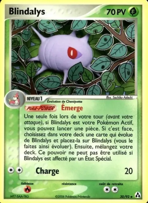 Carte Pokémon Blindalys 030/092, extension EX Créateurs de légendes