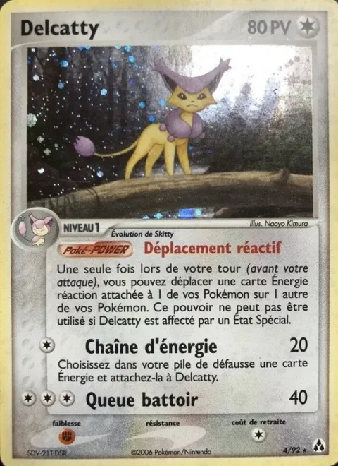 Carte Pokémon Delcatty 004/092, extension EX Créateurs de légendes