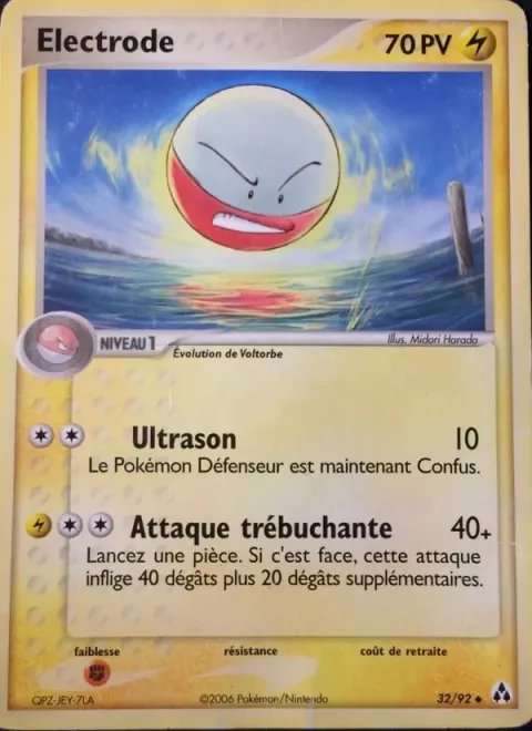 Carte Pokémon Électrode 032/092, extension EX Créateurs de légendes