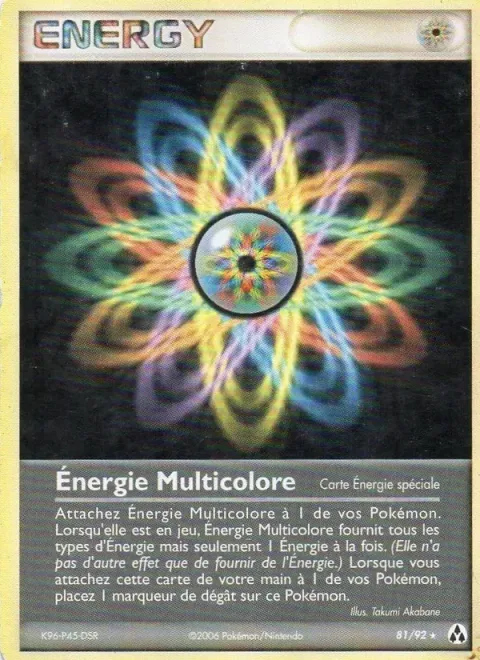 Carte Pokémon Énergie Multicolore 081/092, extension EX Créateurs de légendes