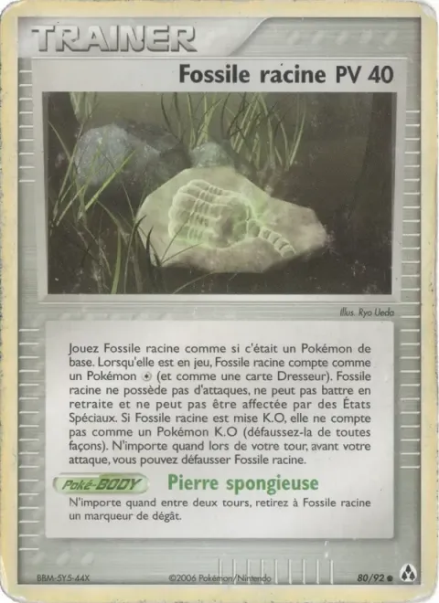 Carte Pokémon Fossile racine 080/092, extension EX Créateurs de légendes