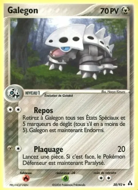 Carte Pokémon Galegon 038/092, extension EX Créateurs de légendes