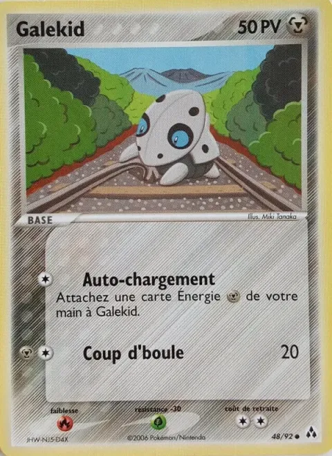 Carte Pokémon Galekid 048/092, extension EX Créateurs de légendes