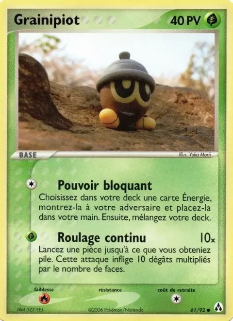 Carte Pokémon Grainipiot 061/092, extension EX Créateurs de légendes
