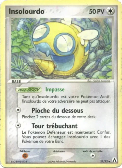 Carte Pokémon Insolourdo 031/092, extension EX Créateurs de légendes