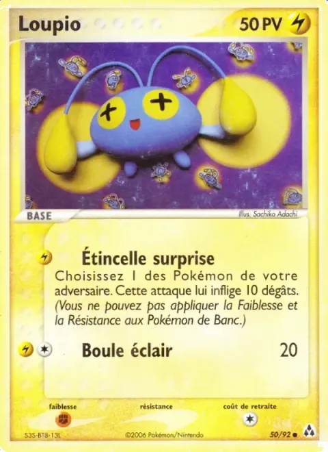 Carte Pokémon Loupio 050/092, extension EX Créateurs de légendes