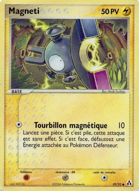 Carte Pokémon Magnéti 059/092, extension EX Créateurs de légendes