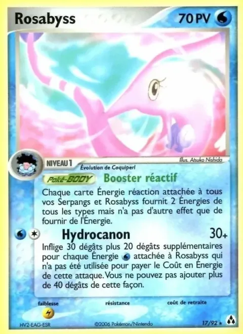 Carte Pokémon Rosabyss 017/092, extension EX Créateurs de légendes