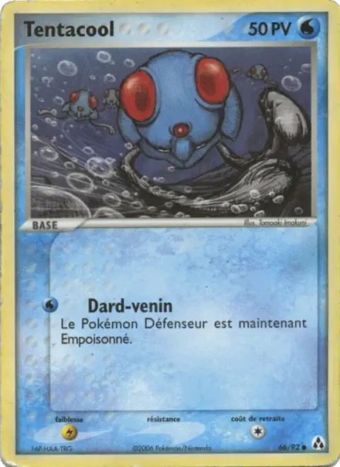 Carte Pokémon Tentacool 066/092, extension EX Créateurs de légendes